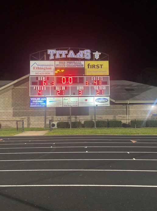 CoachWatson11's tweet photo. Fairdale you are off the clock! https://t.co/096MRBgb4a
