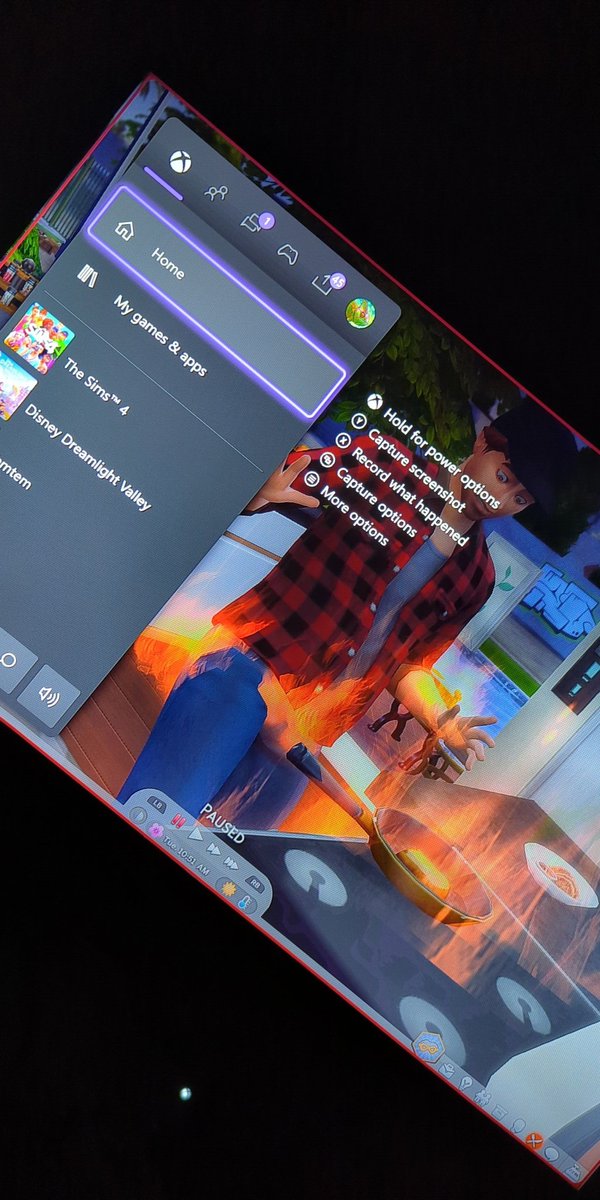 Kyle_D_Kuney's tweet photo. I Dare (Challenge?) @lilsimsie to try to screenshot a sims "death worthy" interaction on XBOX or PS cause it ain't the same on PC. I posted both photos like because of deniability and all.  #lilsimsie #xboxsimsiesamsiechallenge  #hopeyouseethis https://t.co/KsGw098QYL