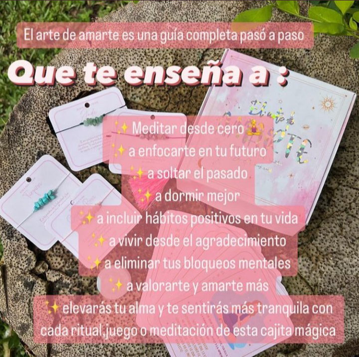 TivannyDe's tweet photo. ✨EL VIAJE HACÍA TU INTERIOR YA EMPEZÓ 
💲80.000 Envío GRATIS 
Esta cajita de inspiración contiene:
🌷4 Pulseras de piedra natural
🌷7 Cartas de Afirmaciones
🌷4 Cartas de juegos de meditación
🌷1 Regalo SORPRESA 🎁
🌷1 Velita
🌷Meditaciones y guías especiales para elevar tu alma https://t.co/NO08bHg4Vh