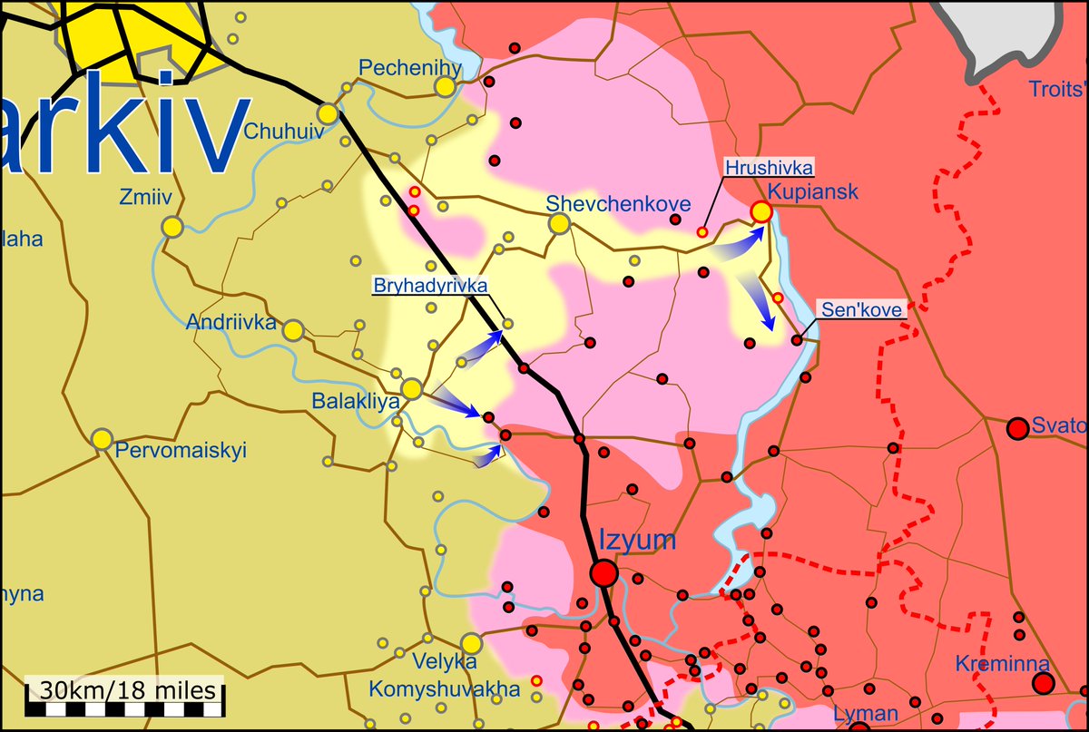 Карта бойових дій: Карта боевых действий в Украине. 10 сентября 2022 год