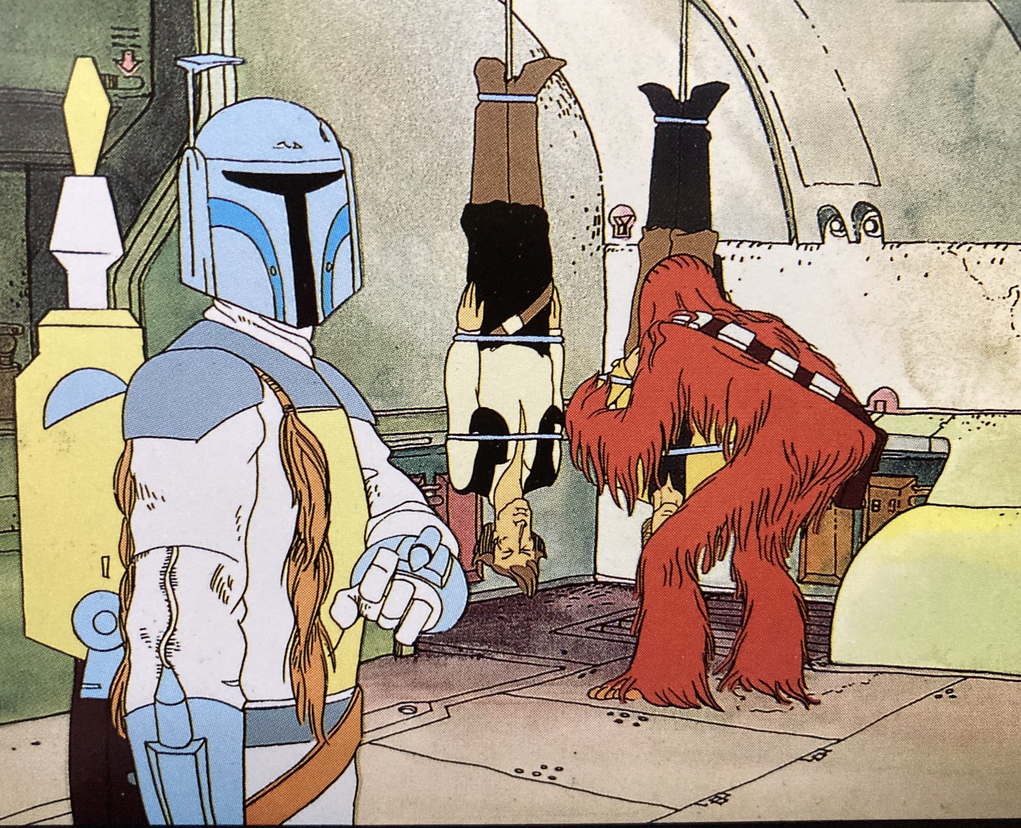 唐沢なをき ディズニーチャンネルに入ってたswホリデースペシャルのアニメ パート 初めて 通して 観た メビウス調 というか70年代末ヘビーメタルタッチ ヘロヘロで黒歴史扱いなのもわかるけど近年の三部作観た後だとこっちの方が本道に見える 見える