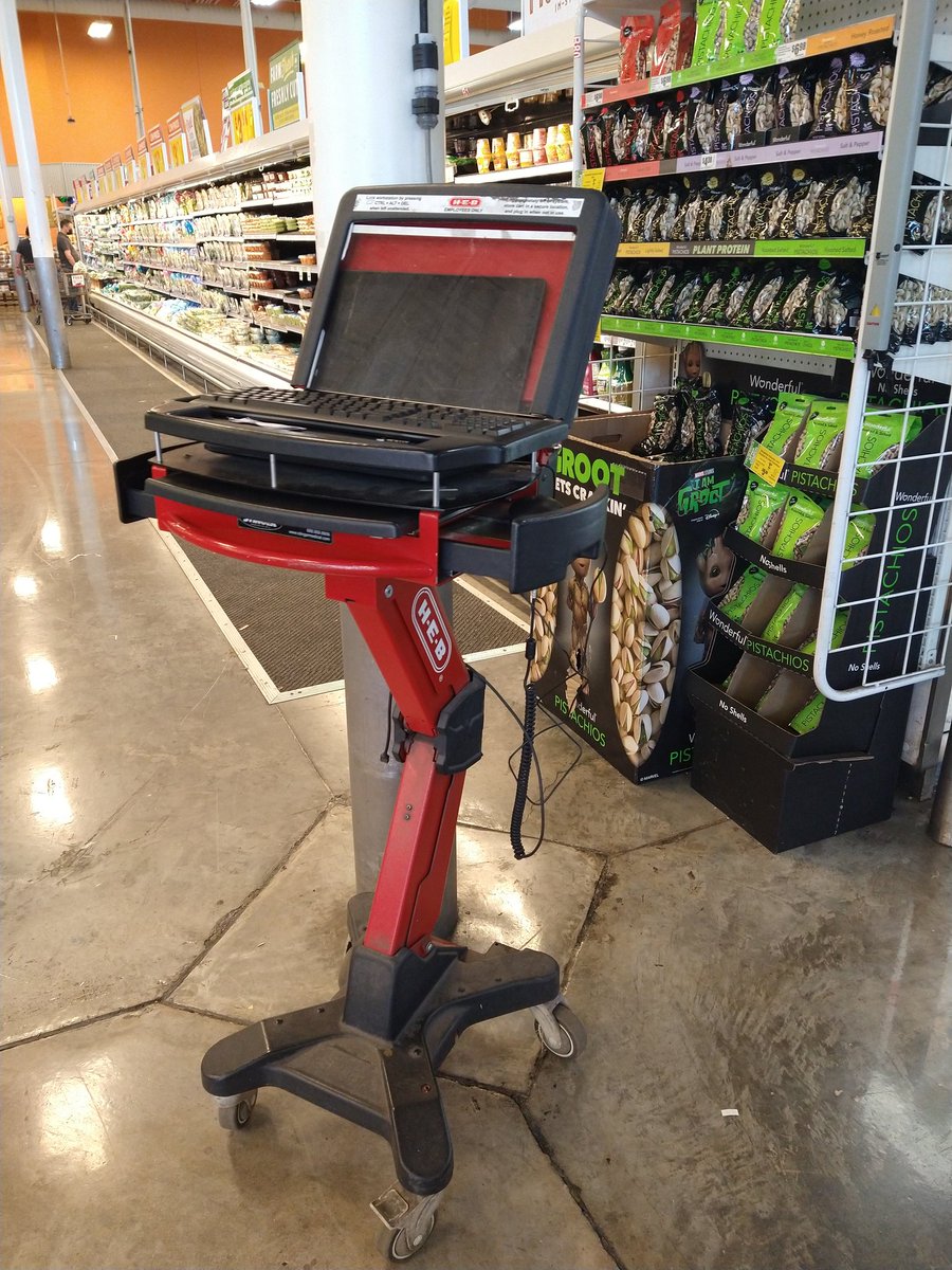 HebQuest's tweet photo. Fun fact! These laptop carts are actually repurposed Medical Grade laptop carts for hospitals. Instead of patients, it's now produce. https://t.co/WeisgvHLRs