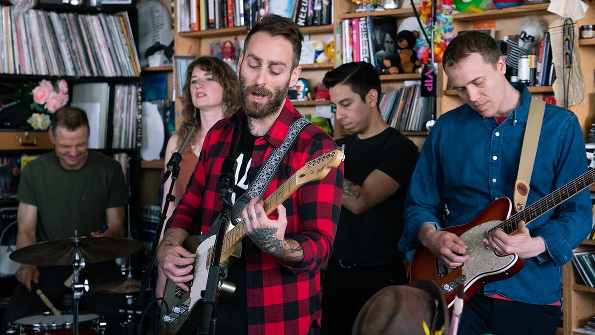 nprmusic's tweet photo. No. 863 of #1000TinyDesks: American Football (@americfootball)

"American Football loved the local children's choir we found for 'Heir Apparent' so much that they invited them onstage that night at the Black Cat." -- @totalvibration https://t.co/Ytq1VQHAOT https://t.co/AXjTf0YYel