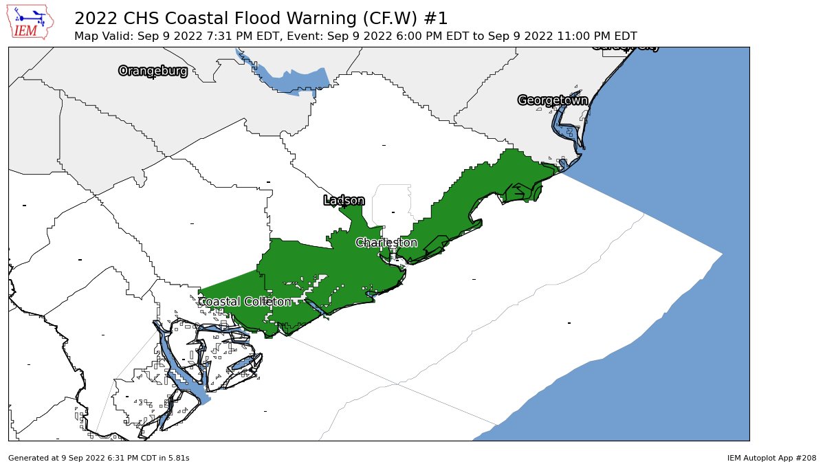 Charleston Weather on Twitter "CHS extends time of Coastal Flood