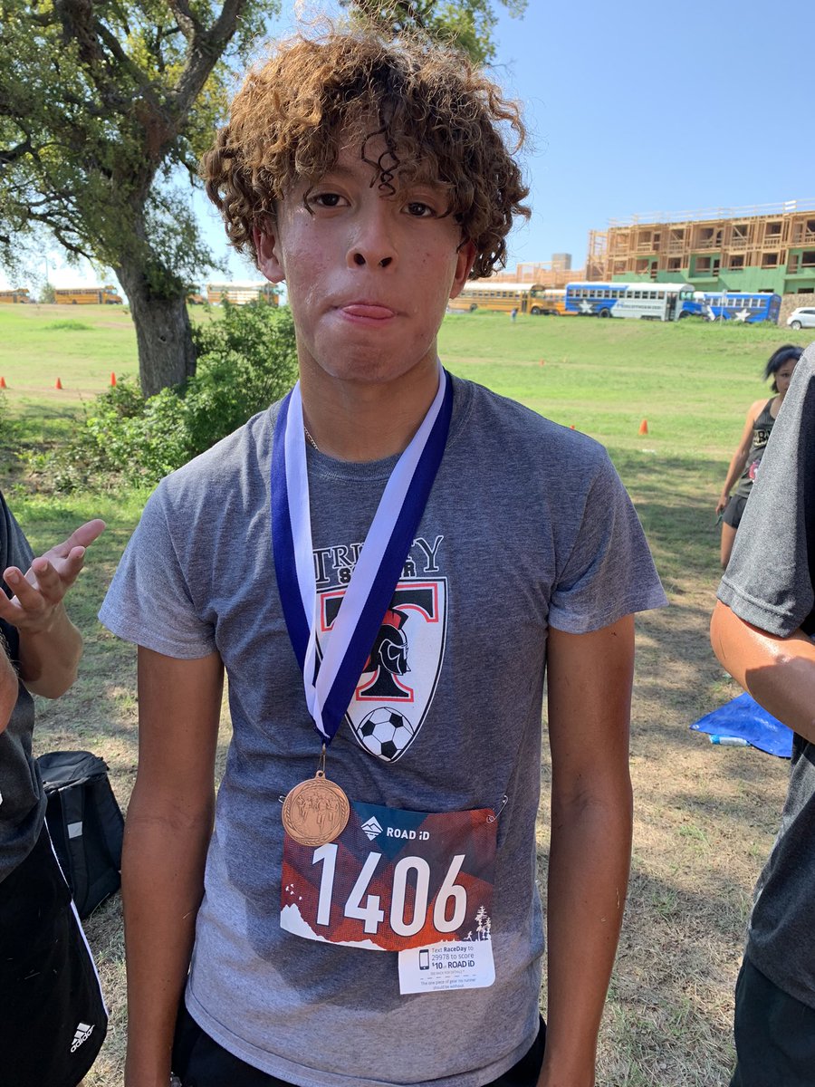 TTrojanSC's tweet photo. Congrats to the soccer boys who represented us well at the X-Country meet today. Erick Maldonado is faster than we thought 😉 https://t.co/Iba5IkLKkh