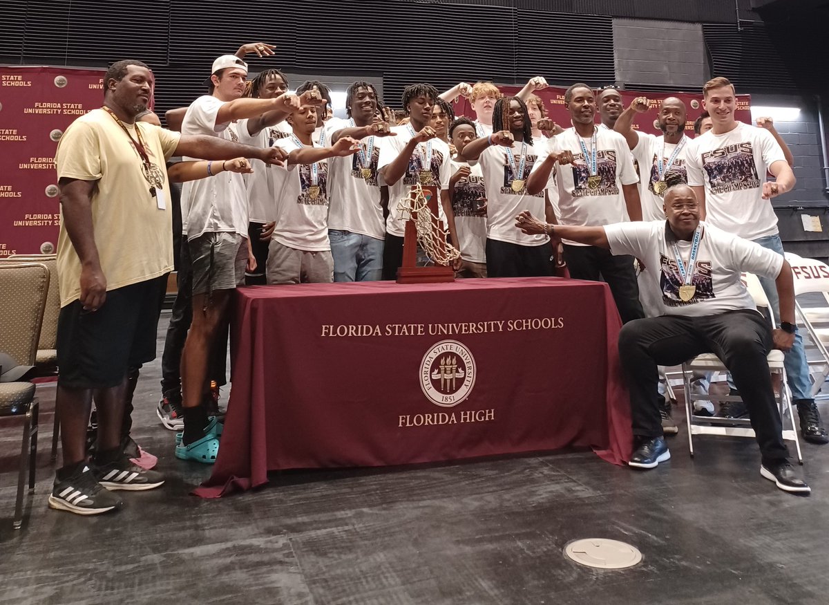 fsus_hoops's tweet photo. Thank you, thank you, and thank you to everyone who showed ultimate support along the way and celebrated the glory with us today.
It is time to get back to work and try to bring another championship back to Florida State University Schools.
#1String
#StateChamps https://t.co/okSc3Oggbf