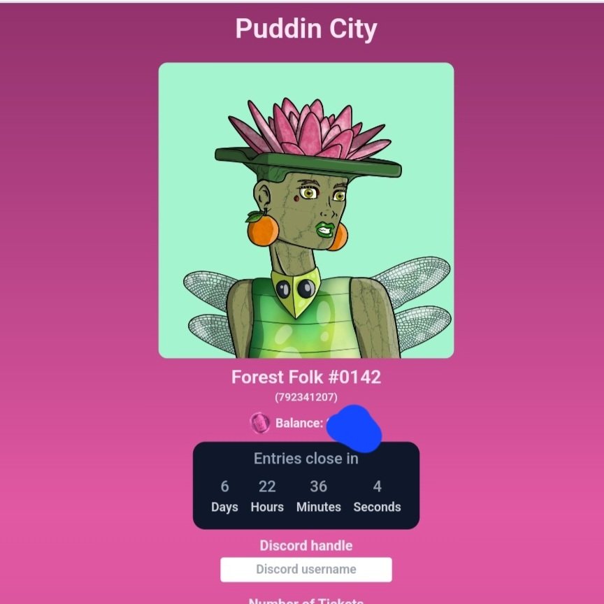 CityPuddin's tweet photo. New Raffle: Forest Folk #0142  
Artist: @Edsontoast 

1 Ticket = 500 $Puddin 
Max Tickets : 100

https://t.co/5o3GTeKhe0 https://t.co/3v5MRMjb2Z