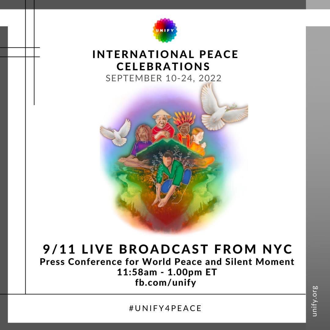 I’m extremely proud to announce that I’ll be performing at a Special 9/11 Press Conference in Times Square in NYC THIS SUN as part of the International Peace Celebrations. Come out and support international peace and share this special moment with me. Starts at noon #UNIFY4PEACE