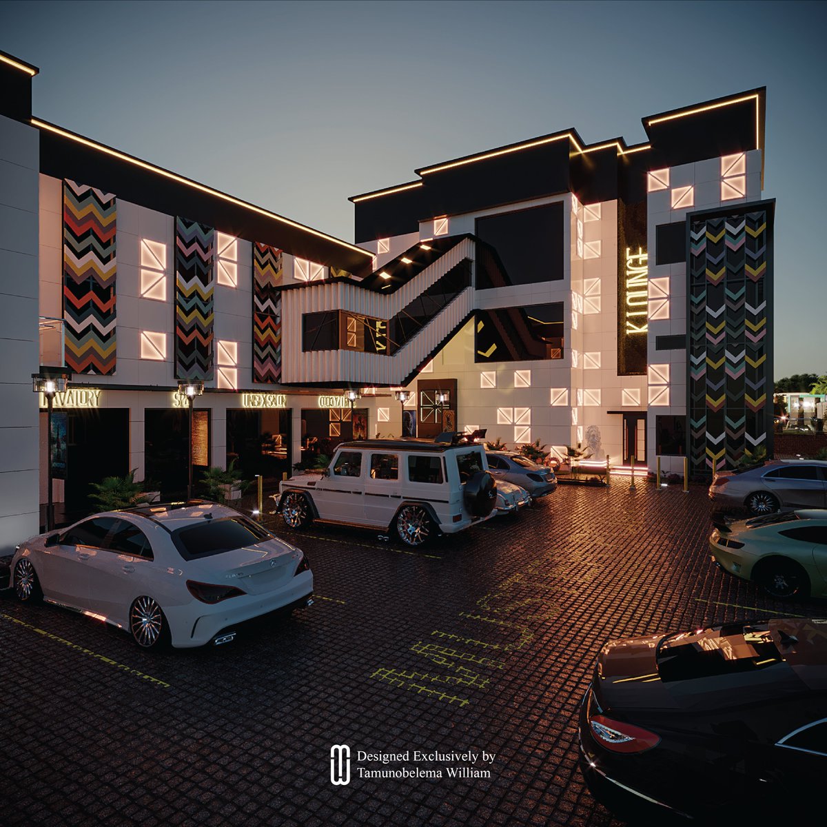 tamunowilliam's tweet photo. Exterior Cladding & Landscaping Design, Abraka (2022).
#tamunobelema #william #klounge #architecture #exterior #cladding #design #lighting #mercedesbenz #charlie #landcaping #casestudy #lagosnigeria #storytelling #moderndesign https://t.co/yzBaW7xzJZ