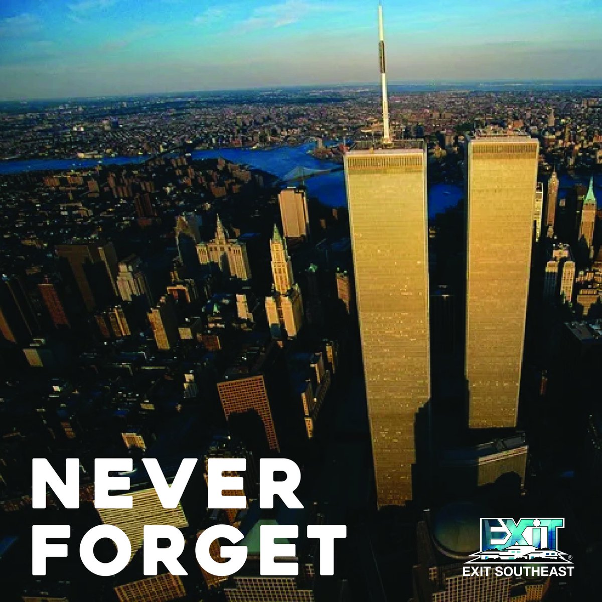 EXIT_Southeast's tweet photo. Today we honor and remember those impacted by 9/11. You are not forgotten. 
#EXITSoutheast https://t.co/ovKXBv4nvC