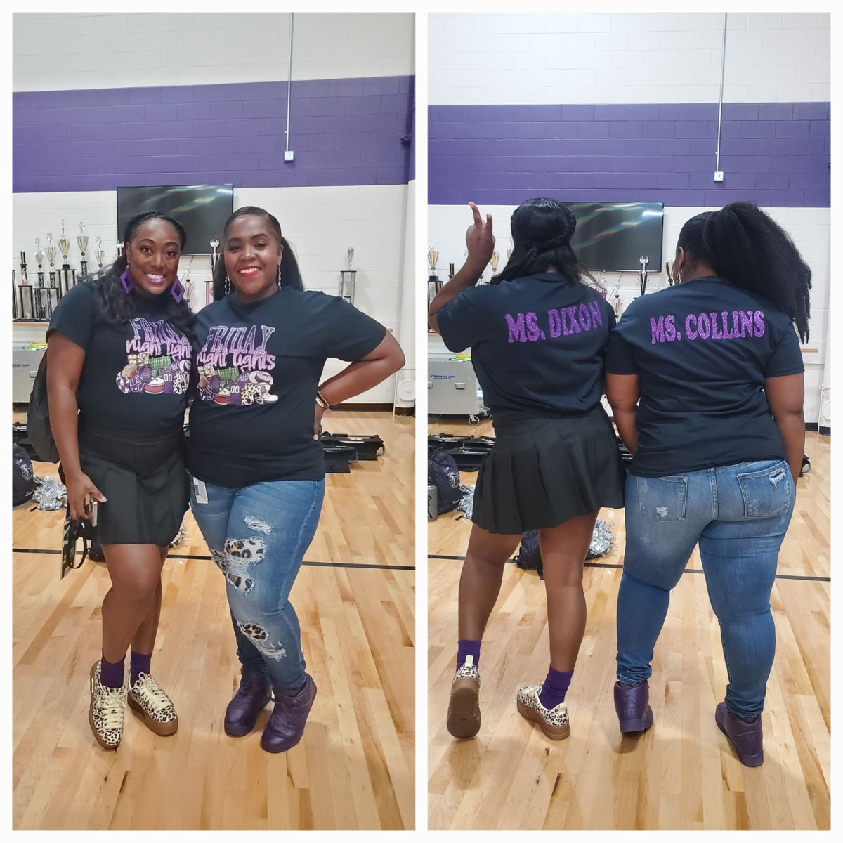 CoachCollins8's tweet photo. We're ready for Friday Night lights!🏈🤍💜💃🏾#humblenation #hhsnextlevel #Wildcatdets #Directors #CoachCollins #CoachDixon #madeformore🤎 https://t.co/iw0bT7Q2Ik