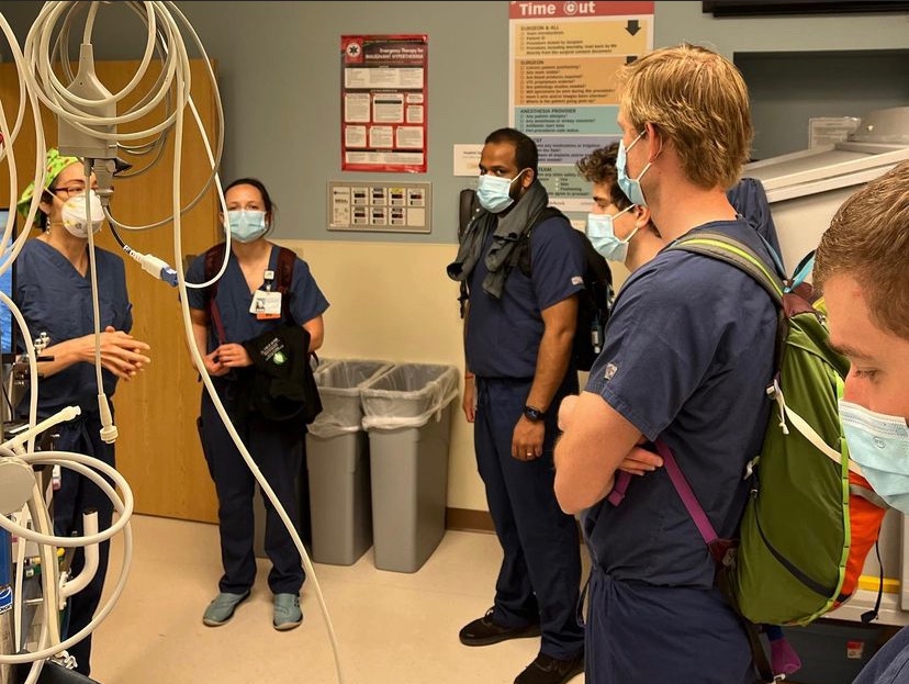 Our incredible attending and resident crew teaching and learning POCUS, spinals and more!  Our residents do full days yearly of crisis management in the sim center with our sim trained faculty, in addition to 12 problem based learnings, and many more skill based trainings