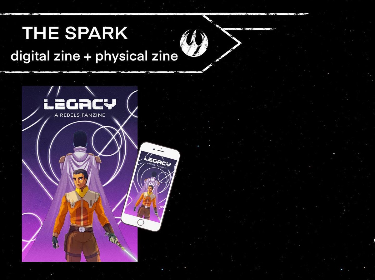 rebelsfanzine's tweet photo. •PRE-ORDERS FOR LEGACY: A REBELS FANZINE OPEN SEPTEMBER 14TH!•

Enjoy 80+ pages of Star Wars Rebels content including:
- 6 amazing short stories accompanied by spot illustrations
- 36 fully illustrated pages
- Tons of amazing merch!

1/2 https://t.co/Ofpyv0j679