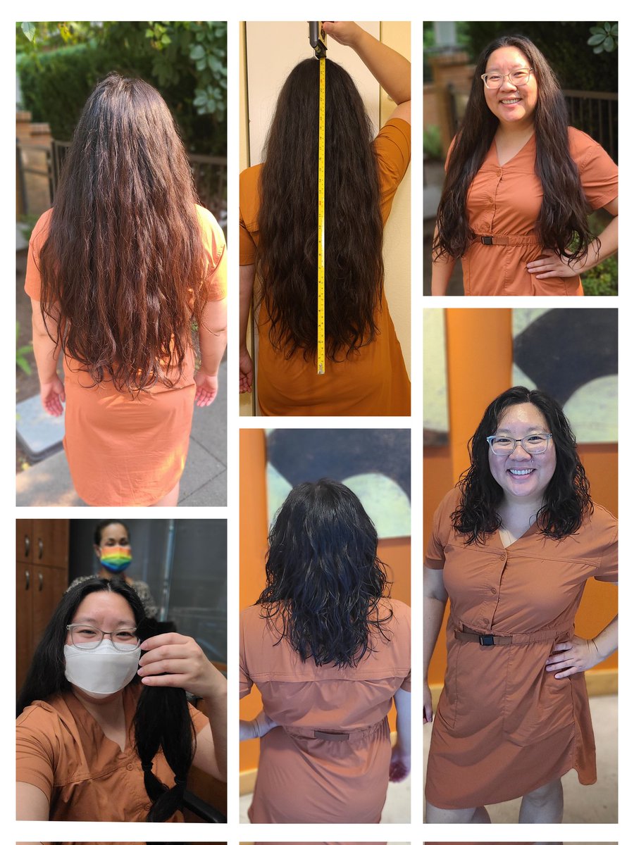 After 3 years of growth, I've just chopped off a full foot of hair 💇🏻‍♀️ to donate to @CWHL_org to help a child who needs a wig. This is my 3rd donation. Huge thank you to @geenamoonsalon for the super cute cut! ✂️ #cutpasslove #donatehair #hairdonation