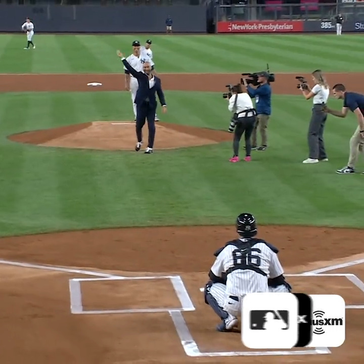 MLB on Twitter "A first pitch for DerekJeter on the night the