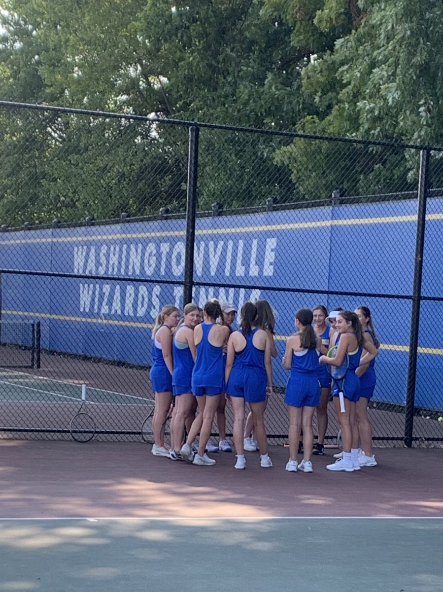 Girls tennis scores a win vs. Middletown 5-2! Way to go Wizards