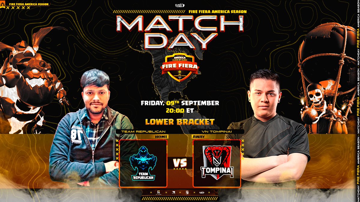 TorneoDeFuego's tweet photo. ๐ฅLIVE๐ฅ Lower Bracket #ClashEsports
@TeamRepublican1 vs @TompinaiEmpire
@247_anonymous1 vs #TheBlackMagic
Stream:
๐ช๐ธ https://t.co/RWxGvv8LCI
๐ช๐ธ https://t.co/slEIFWiijX
๐ต๐ญ https://t.co/UWxbVZTdEP
๐ฌ๐ง https://t.co/IJK3GFxg0U
๐ฌ๐ง https://t.co/Xjrw7QgZJx https://t.co/QRNlTFEQuR