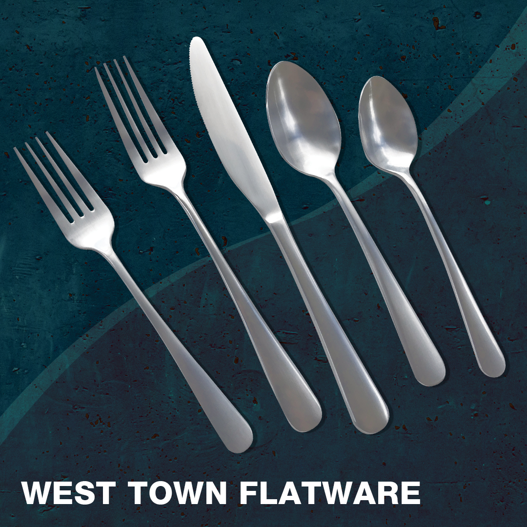 EdwardDonCo's tweet photo. Give your table setting a refresh with West Town flatware from DON. This heavyweight, 18/0 satin finish compliments any dinnerware collection🍽️
Call your local DON rep to learn more...🍽️

#DONbrand #findDON #foodservice #flatware #tabletop #tabletopmatters #design #hospitality https://t.co/p2osSeFlNJ