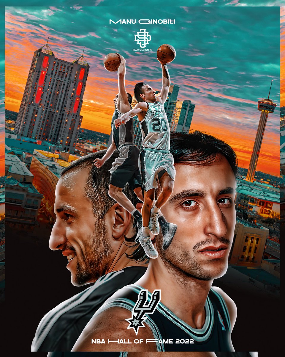 El camino de <a href="/manuginobili/">Manu Ginobili</a> al salón de la fama ha sido de los más improbables en la historia del deporte, seleccionado No. 57 penúltimo reclutado en 1999. Hoy, un Hall of Fame 
Graphic by <a href="/jaydesignpr/">JayDesignPR</a> 

<a href="/NBALatam/">NBA Latam</a> <a href="/ESPNNBA/">NBA on ESPN</a> 
<a href="/spurs/">San Antonio Spurs - x</a> <a href="/kirkgoldsberry/">Kirk Goldsberry</a> 
<a href="/JuanEstevez90/">Juan Estevez</a> 
#JaydesignPR