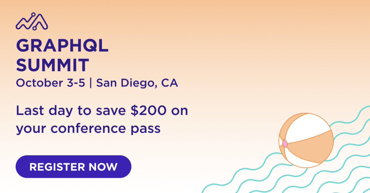 apollographql's tweet image. Today&apos;s the last day to save $200 on passes to #GraphQLSummit! Register before midnight tonight and choose your #GraphQL workshops on #schemadesign #kotlin #frontend and #backend GraphQL, plus much more: bit.ly/3RujmvD