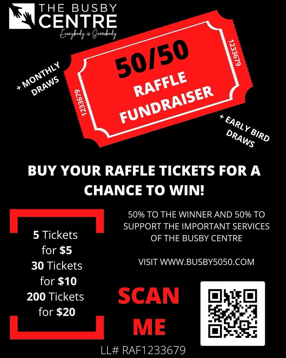 Early bird deadline is Sunday
 @ 11:59pm. Buy your tickets early! #supportbusby