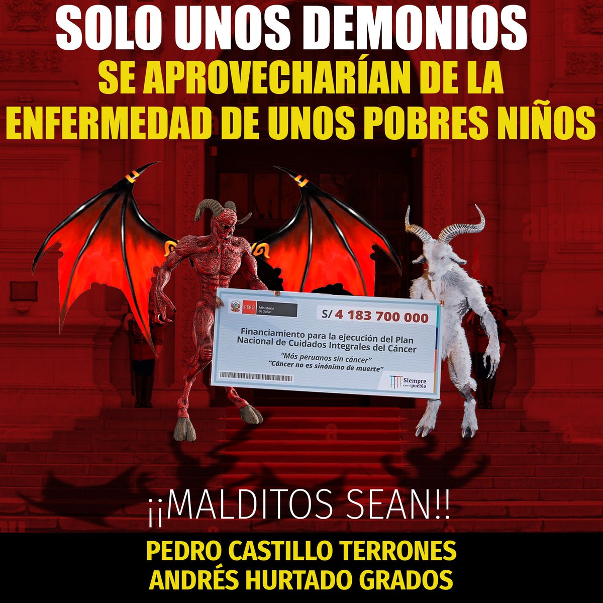 S4N_B1N4R10's tweet photo. #castillohdp 
Esta infamia no puede quedar impune
¡¡Malditos sean!!
.@PolloFarsantePe @esquinabaja @PBOPeru @susana_bozzo @Pusycat2017 @PatriotaRenegon @CriollaR1 @CarlosCarlinOf @TwicuyRicuy @JBCPERU @victora86621867 @eljokerpe @willaxtv @rodgonzalezl @gigimitre123 @jcd46 https://t.co/FZWvmMwvq0