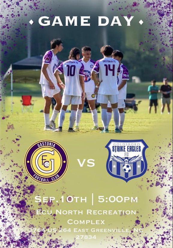GastoniaFc's tweet photo. Big game tomorrow against the defending champs! https://t.co/FeI3y5q6ei