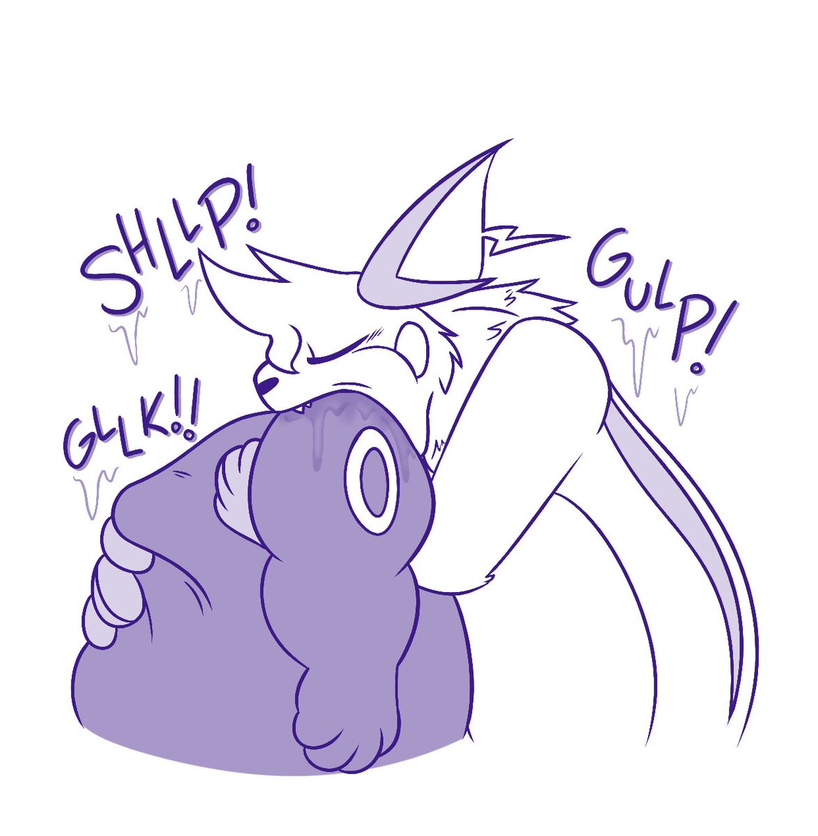 JUICEYBONES's tweet image. dark may be large, but that doesn't stop @pawvert's rally from gulping him down like the feast he is!