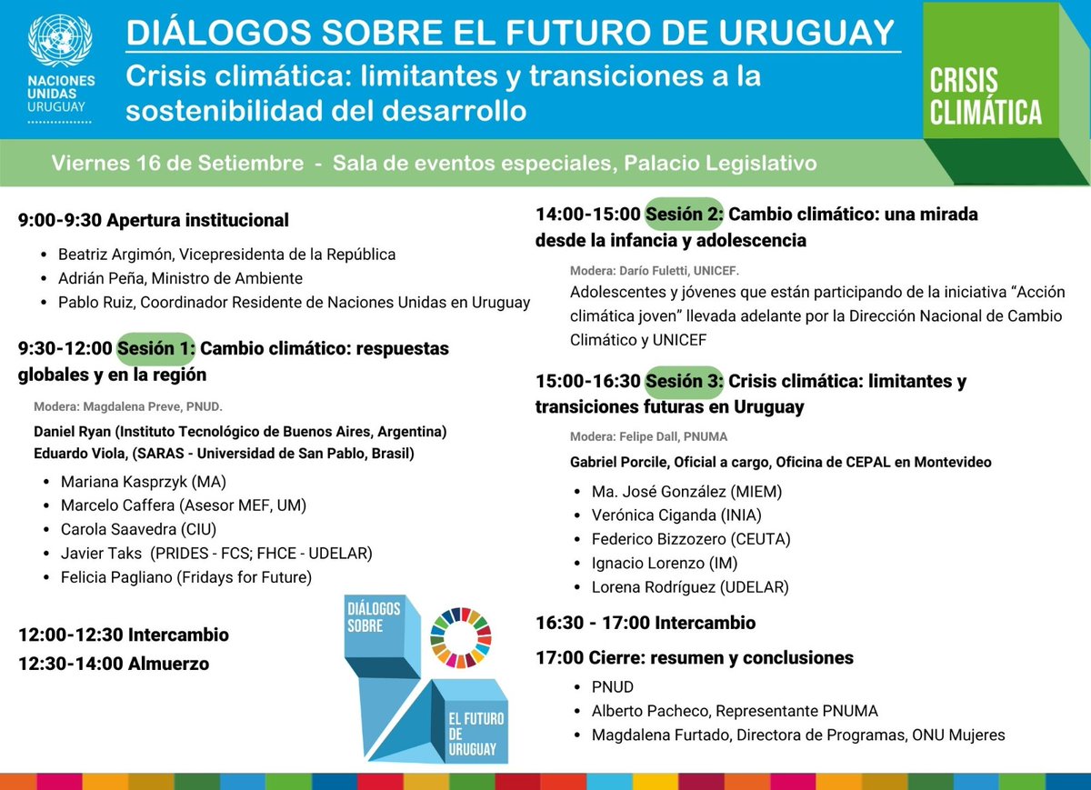 Los invitamos al conversatorio de la serie de Diálogos sobre el Futuro de Uruguay organizado por #NacionesUnidas, en el que estaremos hablando de transiciones y cambios necesarios para el sector agropecuario  para poder concurrir registrate aquí: forms.gle/3uS34DmhWLfhDz…