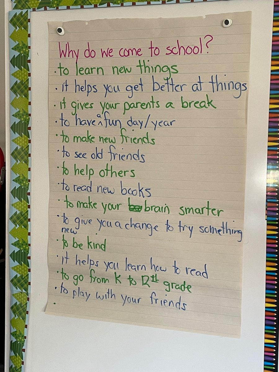 SaraBurd3's tweet photo. When we ask students questions, are we prepared for their answers?  Are we prepared to listen? THAT is true student voice! (Spot the third response from the top! 😂)  Found at Hardy!! Where students live and learn with their Hands, Hearts and Minds! @HardySchoolPTO https://t.co/8TbXOEJ2i2