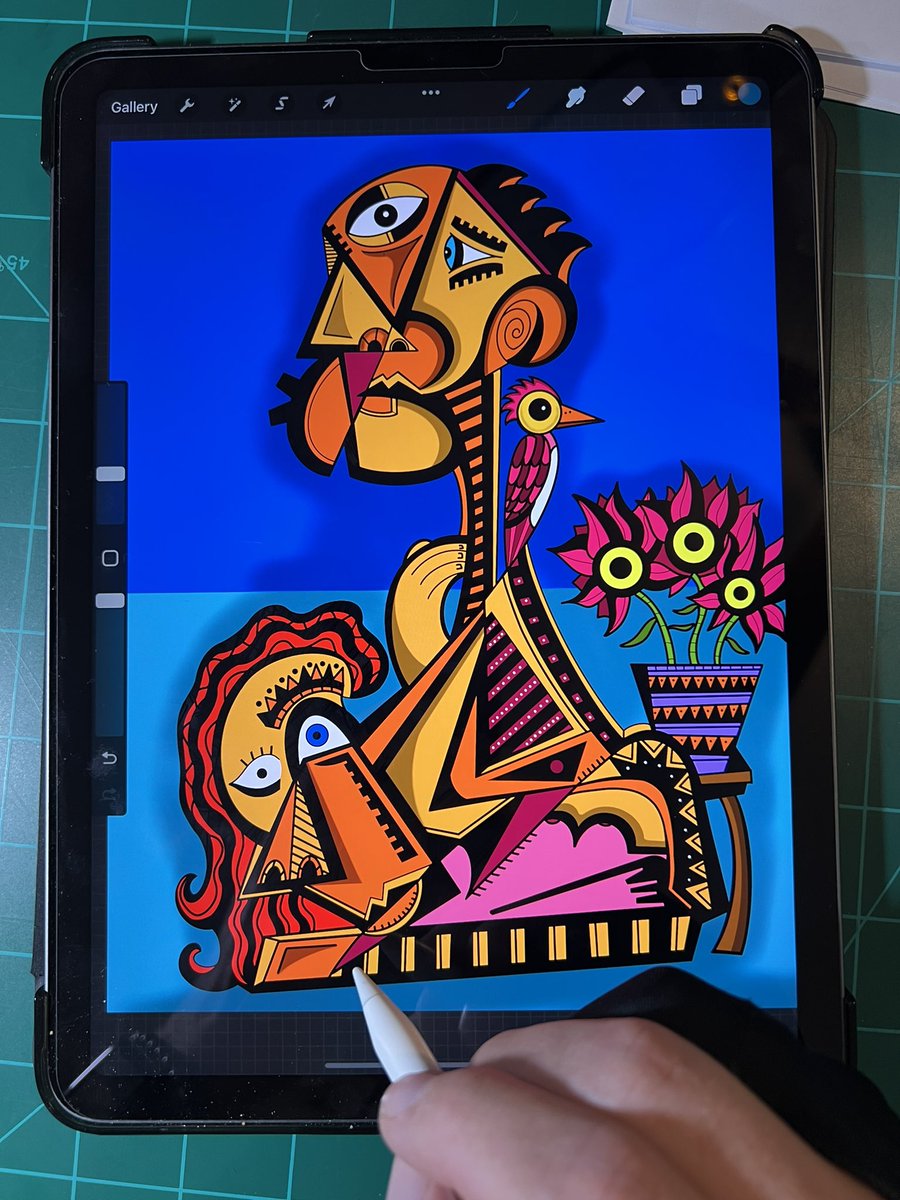 jasonlchambers's tweet photo. Whew! I’m putting the final touches on my new piece titled, “Lover Lay Down” I’m dropping it in my Genesis Collection on @opensea early next week. I seriously can’t wait. I’ve missed working on these. What do you think about it? https://t.co/AUuinxH6i2