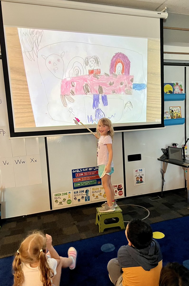 This week in Writing we brainstormed ideas for our “favorite activity” writing. Then, we drew our favorite activity with a pencil and added color and details. Today, we got to share our writing with the class! ✏️ #YouBelongHere