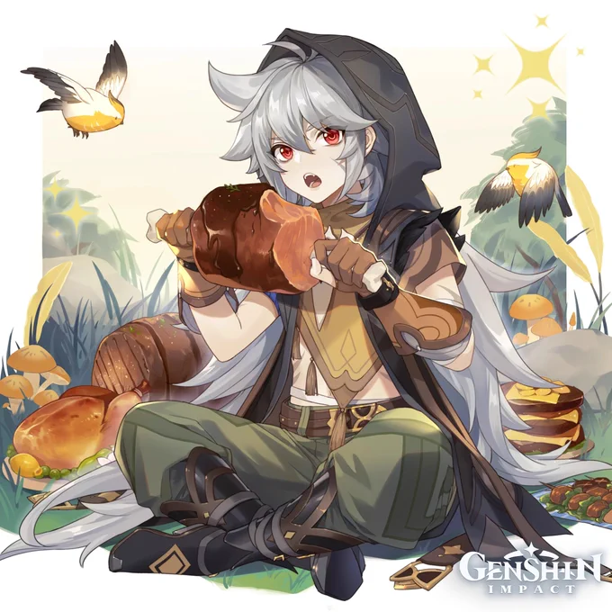 9 facts about Razor!1. His name and first sword skills were given to him by Varka. Razor met Varka at a young age and now misses him.2. But it was Liza who taught Razor how to use his vision, Razor couldn't do it well for months before meeting her ➜#GenshinImpact 