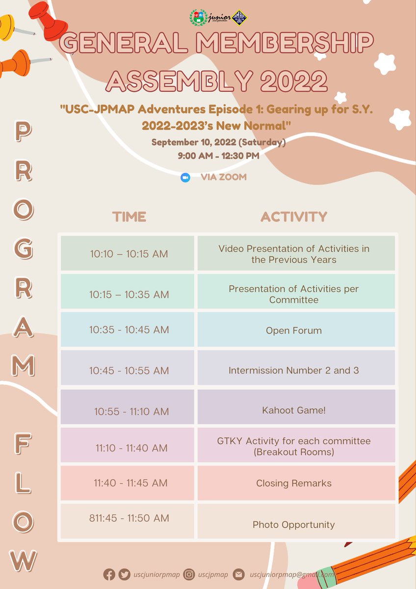 uscjuniorpmap's tweet photo. 𝘛𝘩𝘦 𝘢𝘥𝘷𝘦𝘯𝘵𝘶𝘳𝘦 𝘣𝘦𝘨𝘪𝘯𝘴 𝘵𝘰𝘥𝘢𝘺!

Hey there JPMAPers, here is the 𝐩𝐫𝐨𝐠𝐫𝐚𝐦 𝐟𝐥𝐨𝐰 for today’s GMA 2022. https://t.co/un336zJmjL