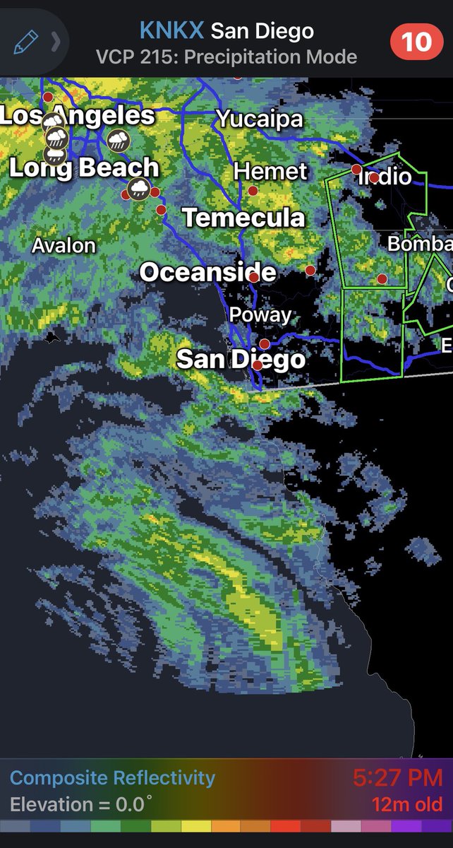 weatherechowx's tweet photo. You can see the remnant Eye from #TCKay on radar https://t.co/IIwHdgG9kY