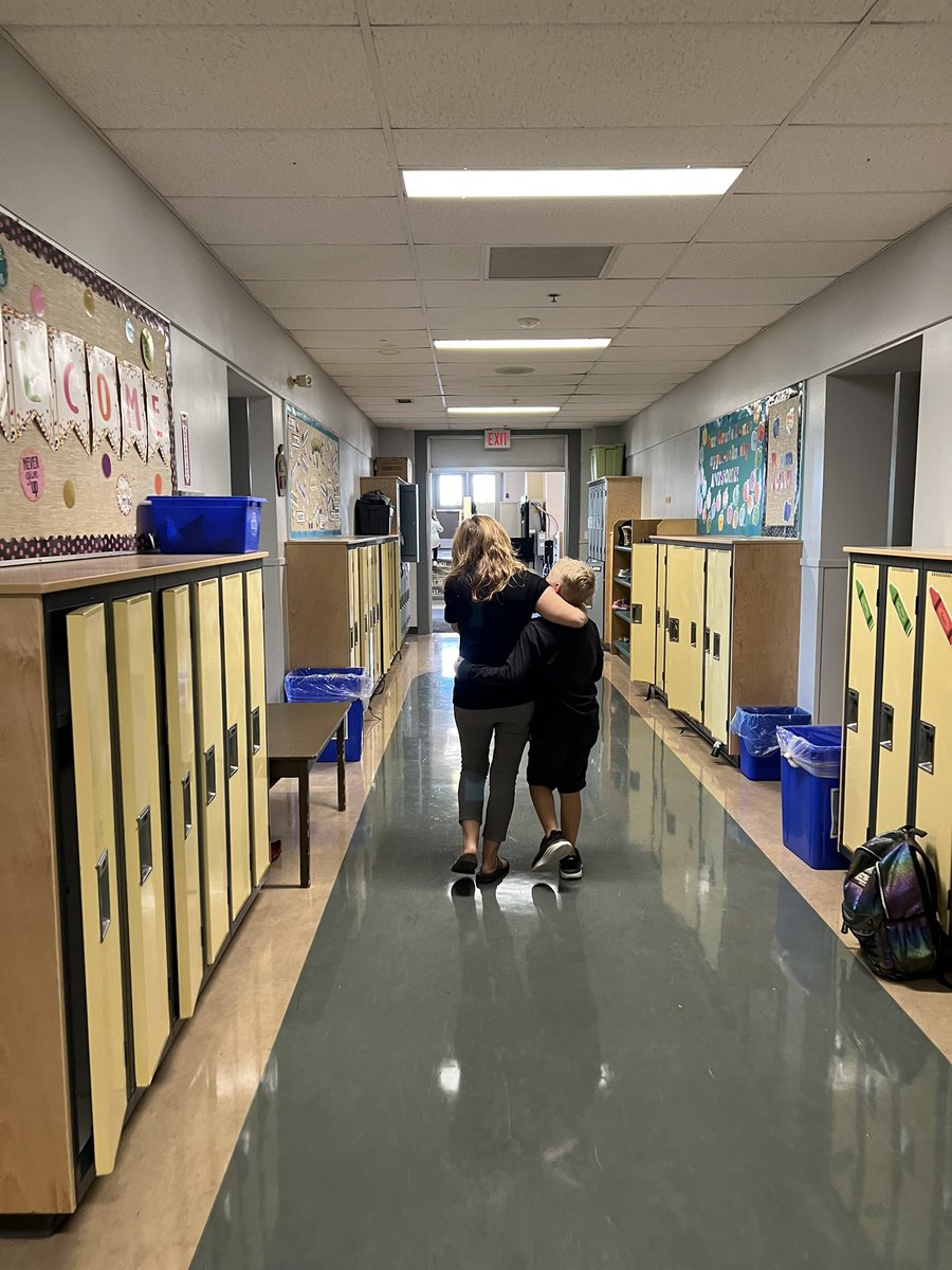 This photo captures our week and all the feelings that come with seeing our kids again! Connection is everything in the HUB and at <a href="/EJSMSchool/">Ecole J S McCormick</a> . What an incredible first week reconnecting and pausing to listen to our kids!