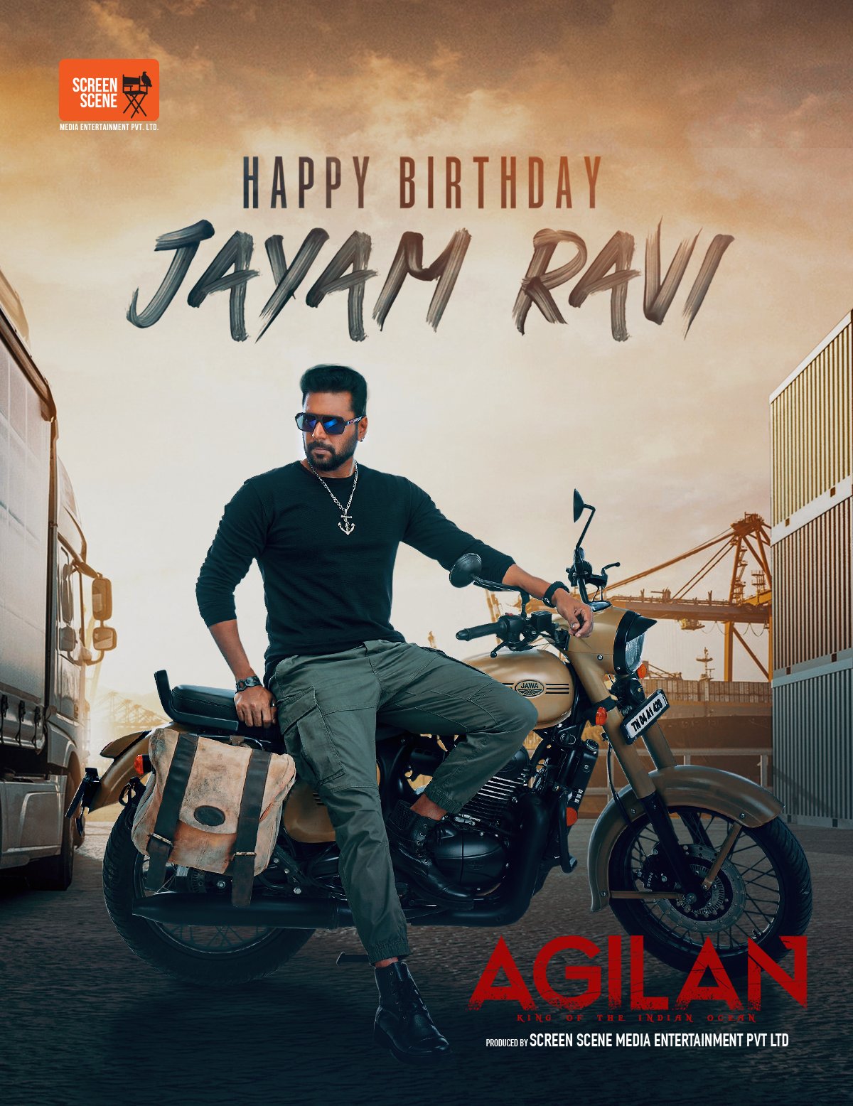 Happy Birthday our charming and talent actor the Raja Raja cholan arunmozhi varmare Jayam ravi annaa 