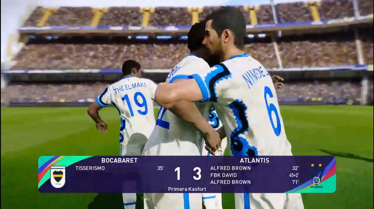 VICTORIA IMPORTANTISIMA EN LA FECHA 13 ANTE <a href="/Bocabaret_/">Bocabaret ❁</a>.
Gran partido del equipo que casi no sufrió y fue muy contundente a la hora de definir.
Muy buen debut de <a href="/elcardenall/">Cardenal.</a> y <a href="/ElChiruza/">Chiruza</a>.