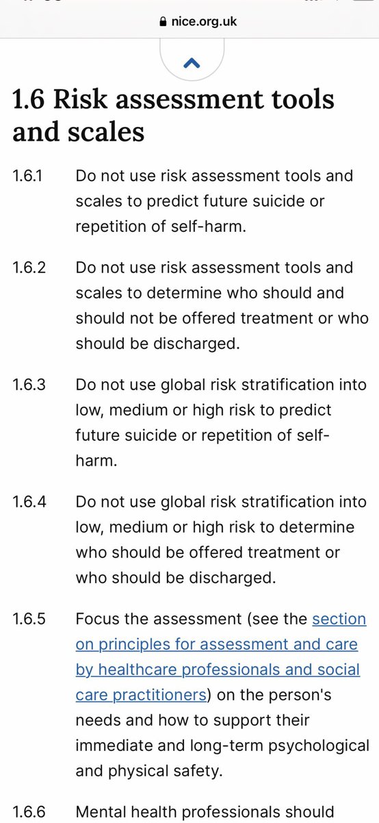 MHResearchUniSA's tweet photo. On #WorldSuicidePreventionDay best practice is to not use stratified risk assessment tools. Risk involves deeply personal drivers of distress; is complex, dynamic and fluctuating. Assessment should be compassionate, collaborative with a personalised co-designed plan to keep safe. https://t.co/pM1afcxWkV