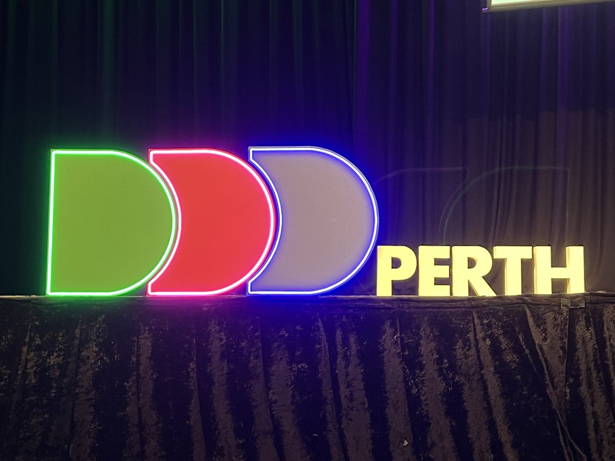 Excited to be attending #dddperth ! Thanks <a href="/MakerXAU/">MakerX</a> <a href="/DDDPerth/">DDD Perth</a>