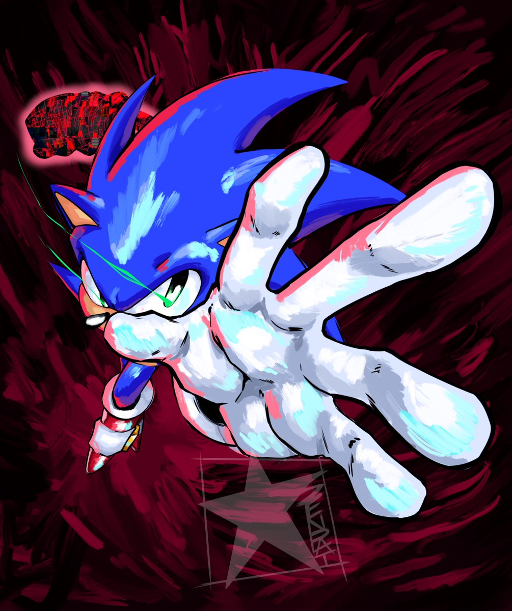 ソニック 「I'm Here#SonicFrontiers 」|←/America COMMISSIONS OPENのイラスト