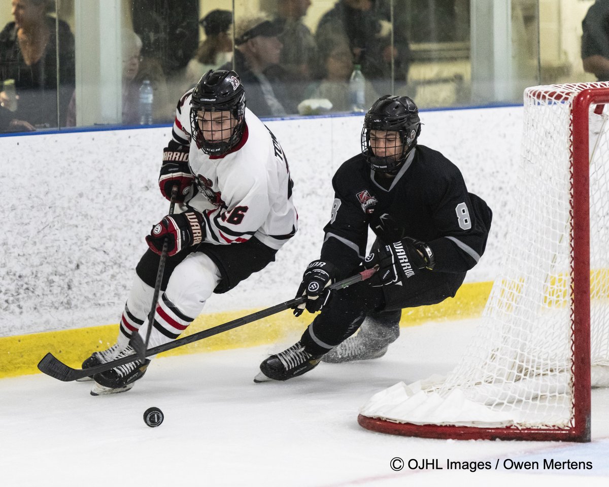 A scoreless second here in Milton <a href="/MenaceOJHL/">Milton Menace</a> <a href="/chargersojhl/">Mississauga Chargers</a> <a href="/ojhlimages/">OJHL Images DOP</a> <a href="/OJHLOfficial/">OJHL</a>