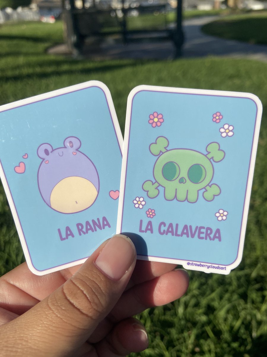 Last month I made these cute Loteria inspired stickers! I’m so happy with how they came out. 💖

etsy.com/shop/strawberr…