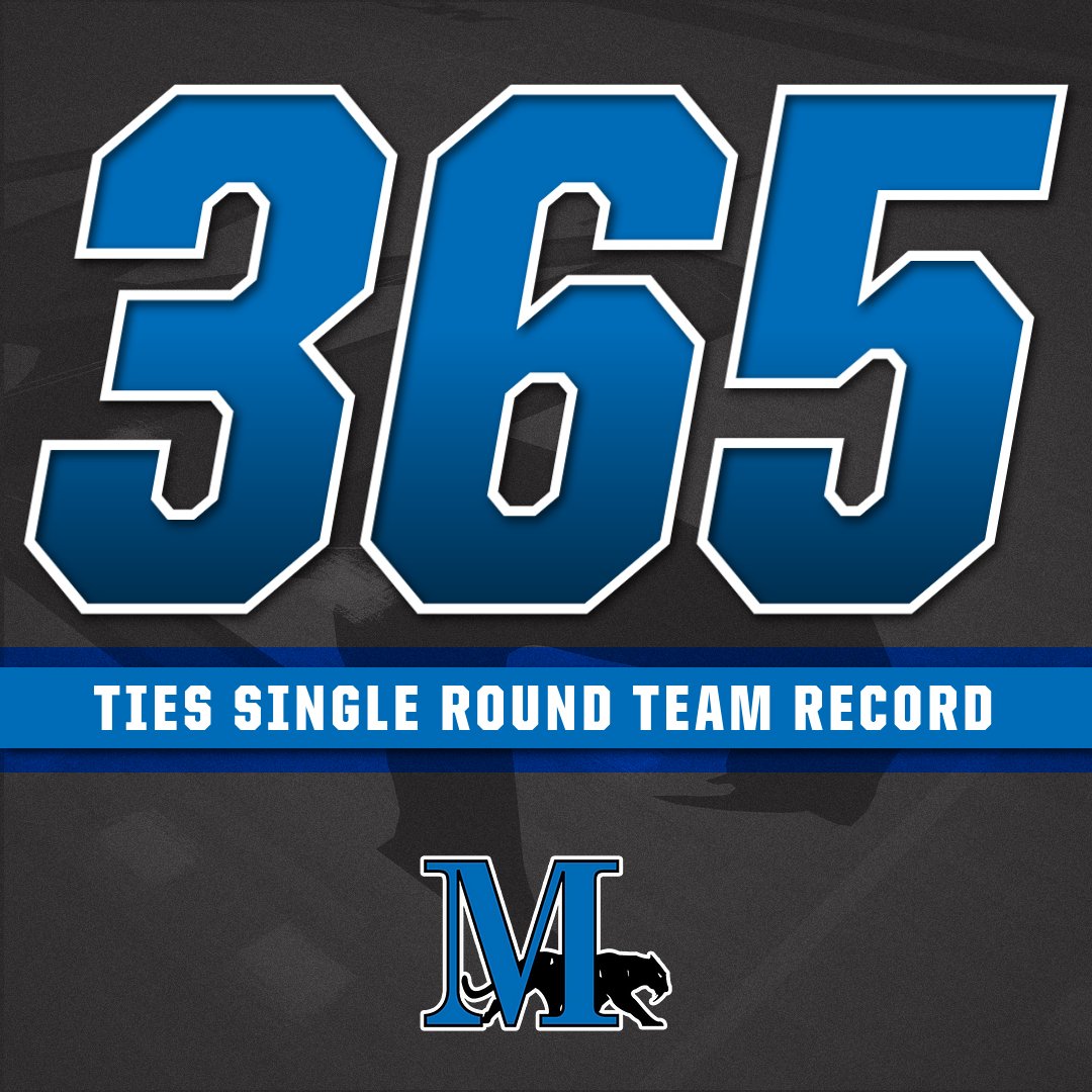 Not a bad start to the home invite as <a href="/MarianWGolf/">Marian Women's Golf</a> cards a 365 to tie the program record for lowest single-round team score! #FightBlueFight