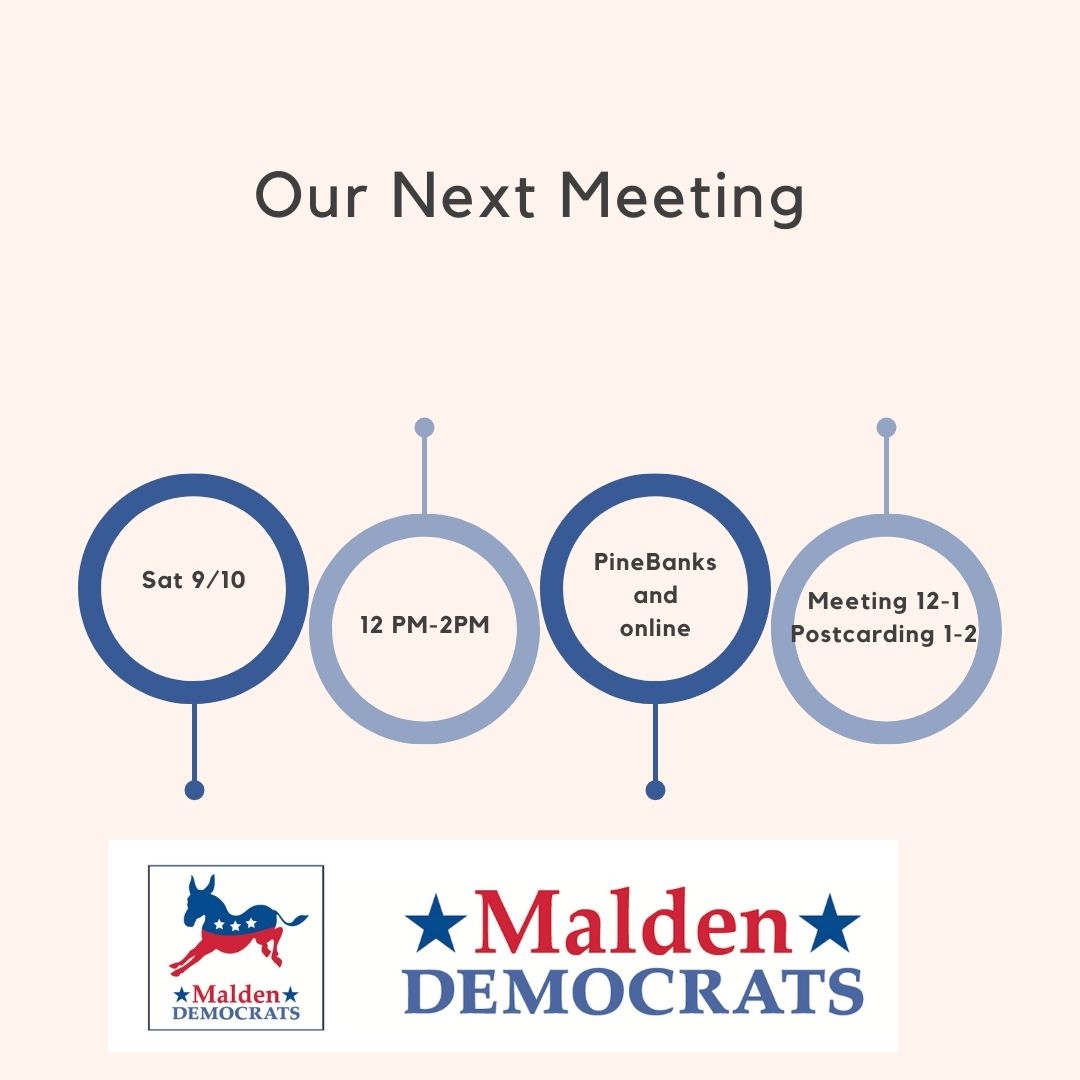 MaldenDems's tweet photo. Meeting Tomorrow! - https://t.co/2X5cmZgnVO https://t.co/X9619QZBTY