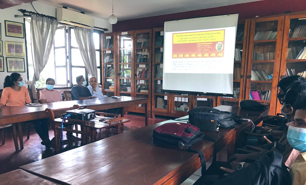 NalakaG's tweet photo. Starting a 5-day training in science communication for early to mid career journalists & online content creators at #lka Assn for the Advancement of Science, #SLAAS. @ajith_de_alwis giving opening talk on Science as a Global Public Good. I will be next speaker. With @lkscientist https://t.co/AeZnIKp1ZN