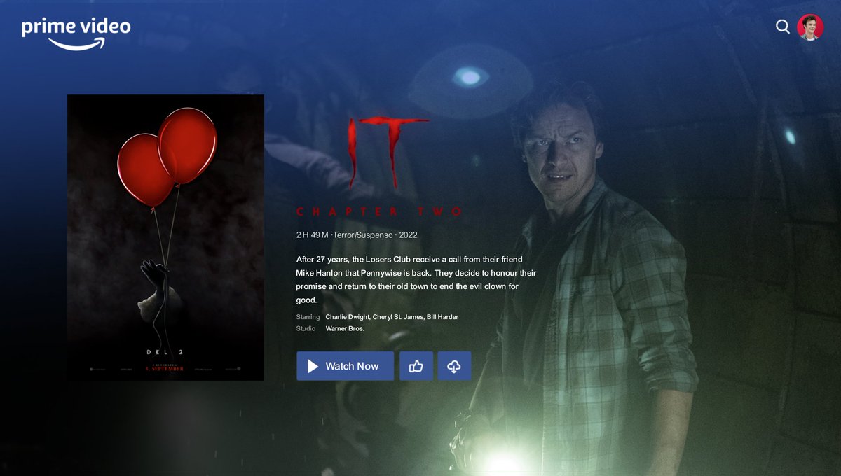 RPrimeVideo's tweet photo. #RPPrimeVideo ยฎ ๐ก๐ผ๐ ๐ฃ๐น๐ฎ๐๐ถ๐ป๐ด
The #ITChapterTwoRP ๐ movie is now available in our catalog and you can enjoy it from September 6. https://t.co/F5xB5lcZOE