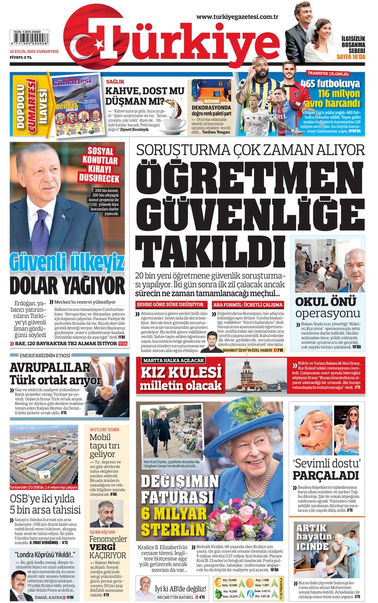 MANŞET | ÖĞRETMEN GÜVENLİĞE TAKILDI

20 bin yeni öğretmene güvenlik soruşturması yapılıyor. İki gün sonra ilk zil çalacak ancak sürecin ne zaman tamamlanacağı meçhul...
turkiyegazetesi.com.tr/egitim/906882.…