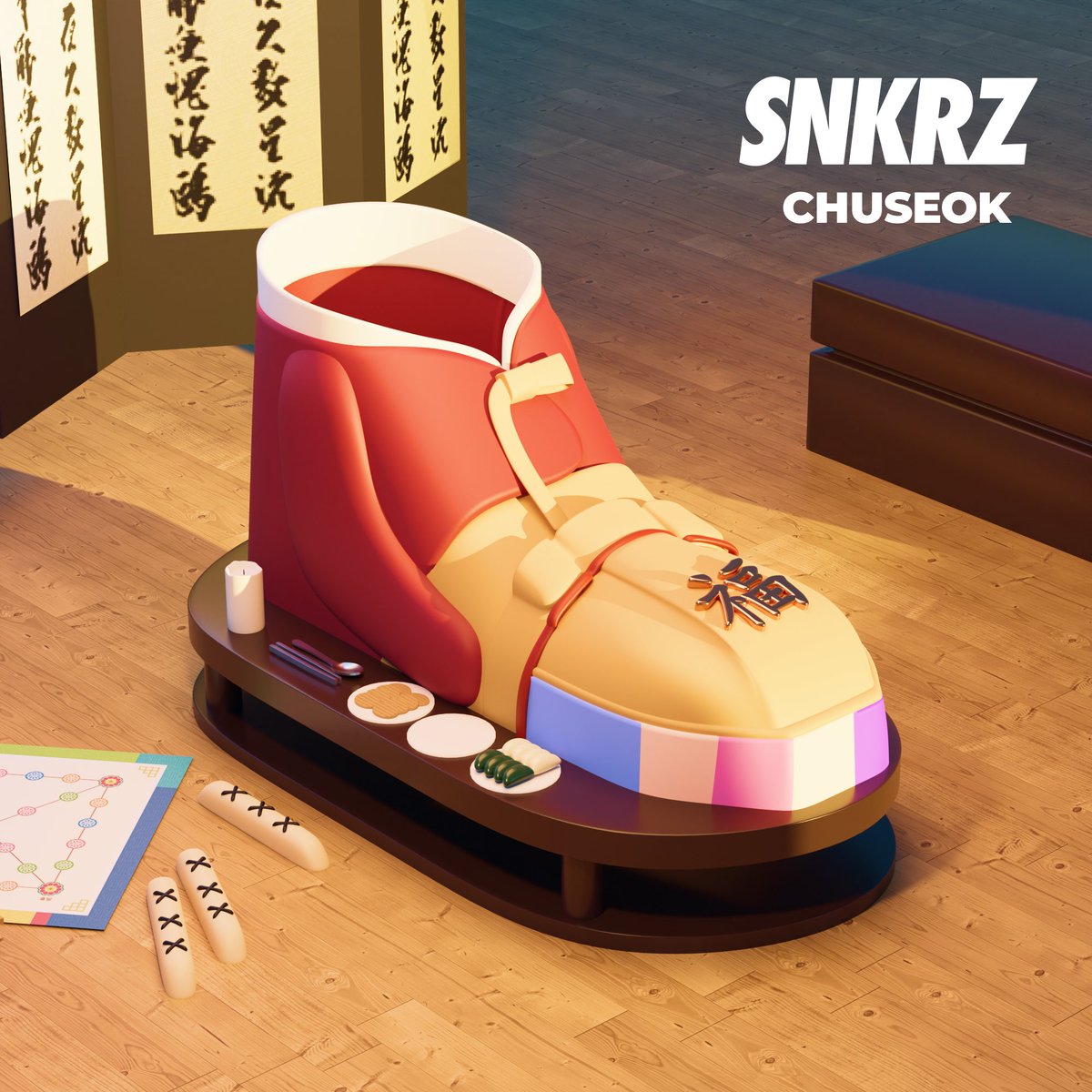 Happy Chuseok! Hoping your Chuseok is filled with blessing and joy. 풍요로운 한가위 되세요

Korean Thanksgiving Day, 
#SNKRZ #Airdrop event is opened. 

1️⃣ Follow <a href="/theSNKRZ/">SNKRZ</a>
2️⃣ Join discord.gg/thesnkrz
3️⃣ Download the app : thesnkrz.com
4️⃣ RT &amp;❤️&amp; 3tag