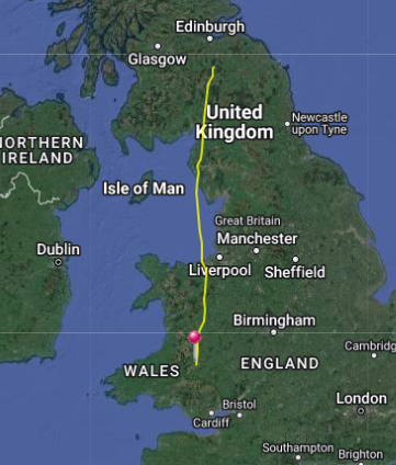 C_no_borders's tweet photo. At last! @TweedOspreys #Glen #Blue708 is on the move! Left his nest in #Peebles and is in #Wales, see photos. #Kirk #Blue707 tracker shows still in #Ireland, and #Tweed #Blue706 is still in #Portugal. #FOTO #TogetherWeFly #FlightOfTheOsprey #Ospreys #birds #BirdsSeenIn2022 https://t.co/rThjqankLO
